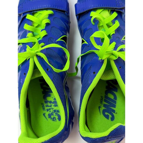 Nike Zoom Rival s 8 Track Spikes Mens Size 13 Blue Lime Running Spring Shoes main image 4
